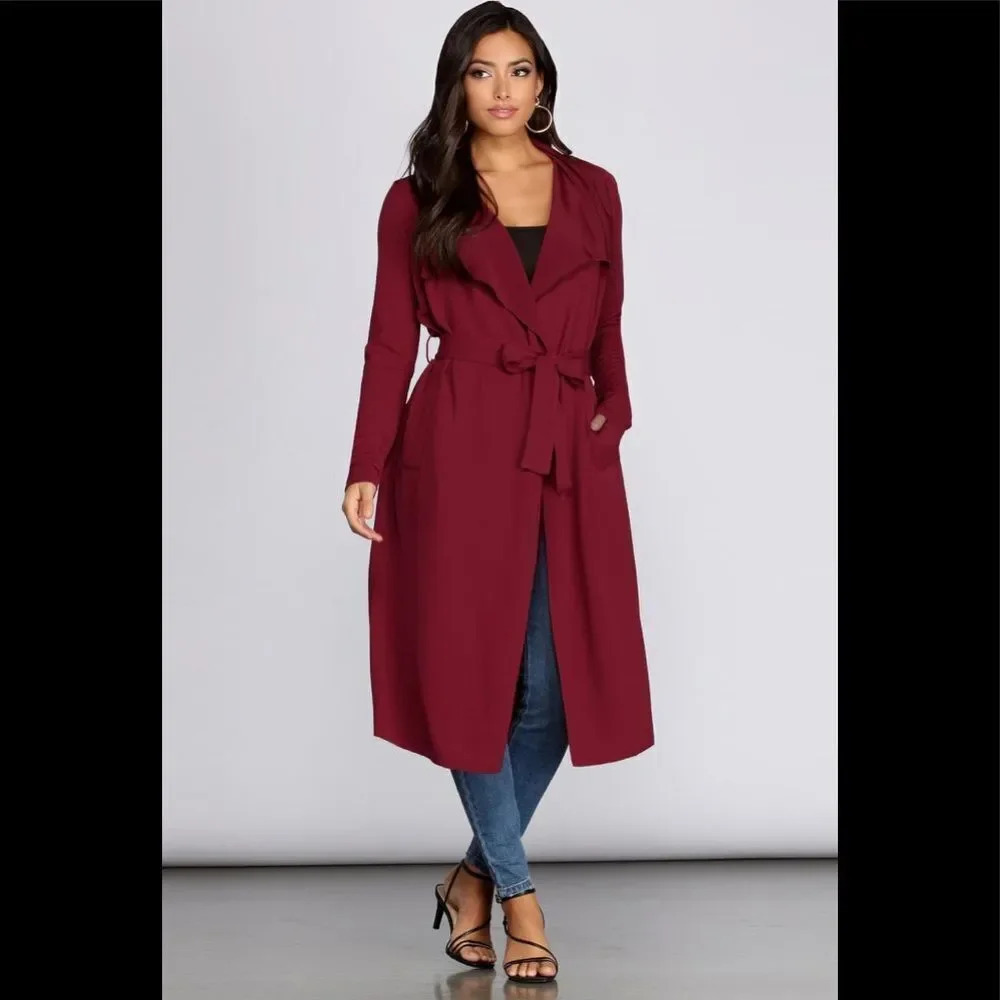 Windsor trench duster jacket size medium